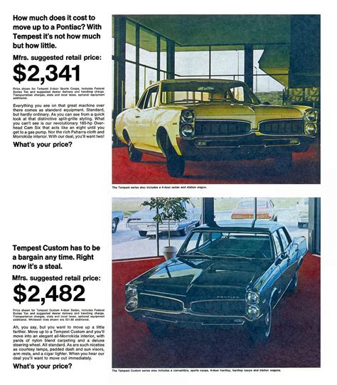 1967 Pontiac Newspaper Insert Ad Vintage Cars Car Advertising Pontiac