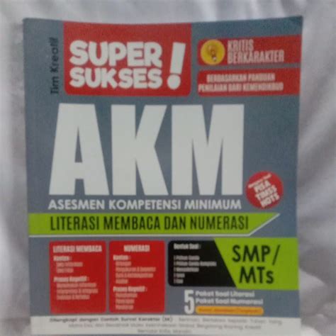 Jual Buku Super Sukses A K M Asesmen Kompetensi Minimum Literasi