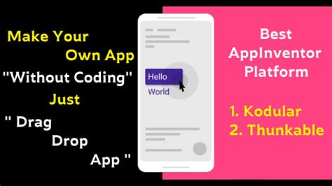 In this video i will show you how to create a mobile app for android or ios for free using the appgyver website (link below). Top App Inventor Platform For Make App Without Coding ...