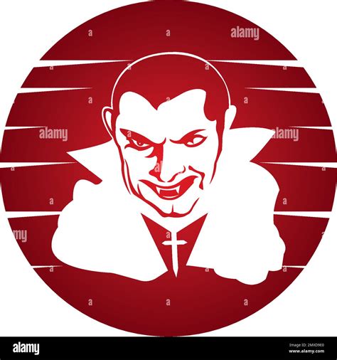vampire or dracula on white background icon symbol design vector illustration stock vector