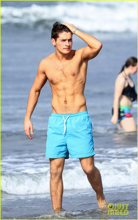Gregg Sulkin Shows Off His Chiseled Six Pack In Santa Monica Photo