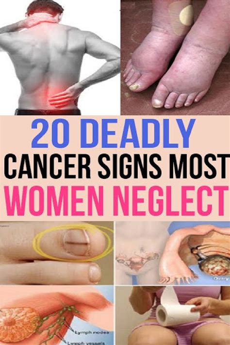 20 Deadly Cancer Signs Most Women Neglect My Health Two