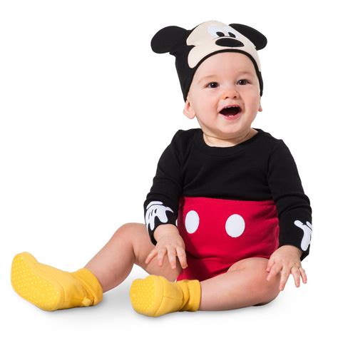 Mickey Mouse Costume Bodysuit Set For Baby Personalizable