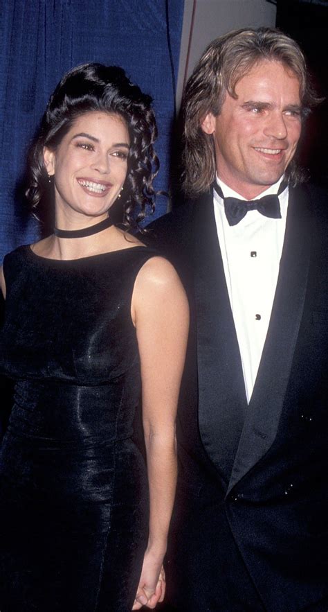 Actor Patrick Swayze And Actress Brooke Shields Attend The Party For