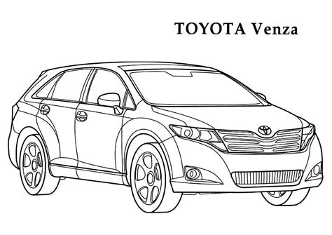 toyota coloring pages    print