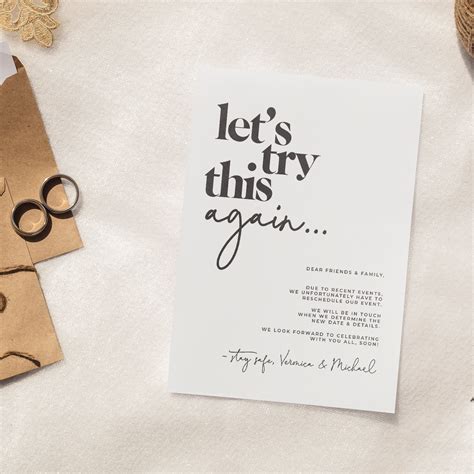 See our related wedding faqs. Wedding Date Change Cards in 2020 | Party invite design ...