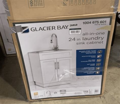 Glacier Bay All In One Stainless Steel 24 In Laundry Sink With Faucet