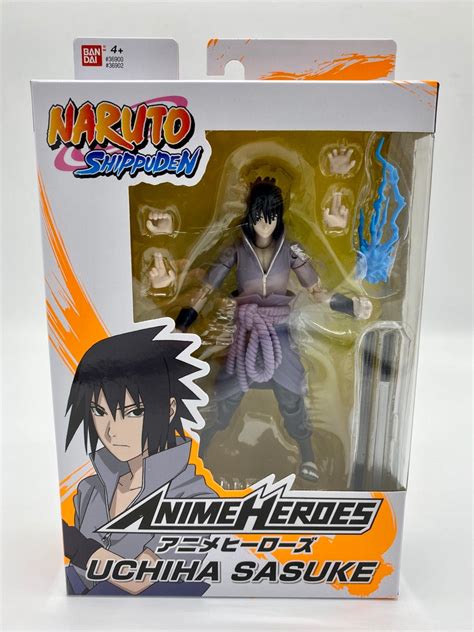 Bandai Anime Heroes Naruto Sasuke Uchiha Action Figure Curibo