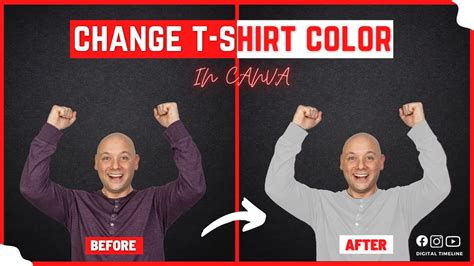 How To Change Clothes T Shirt Color In Canva Canva Effect