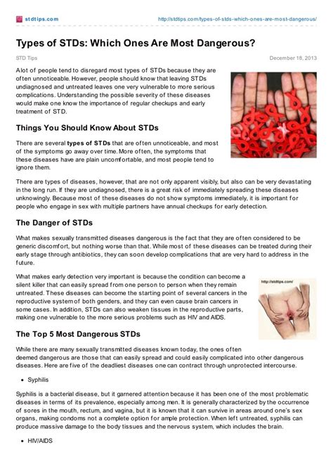 10 Types Of Stds Minimalis
