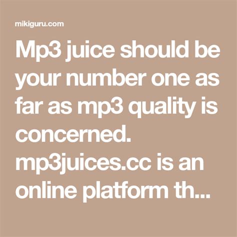 Here you have the option to search for mp3 audio files and then download them to your device free of charge. Mp3 juice :: Download free music on mp3juices.cc | Free ...