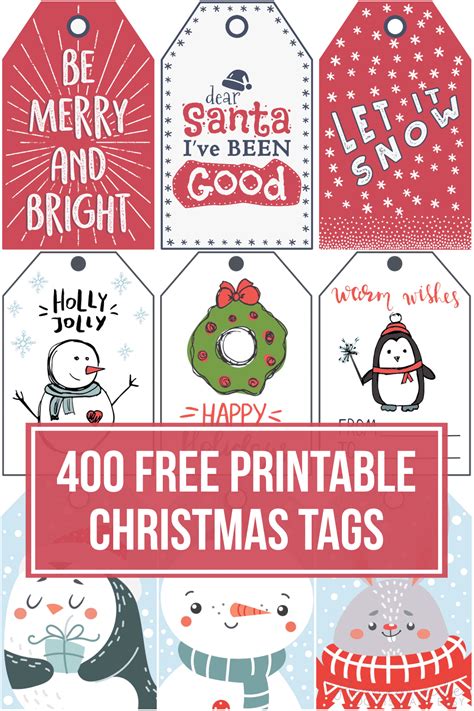 Free Printable Christmas Tags For Your Holiday Gifts