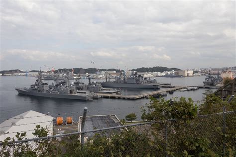 The 12 feb edition of my cfay weekly is now available. JMSDF Yokosuka naval base seen from Anjindai Park | Flickr - Photo Sharing!