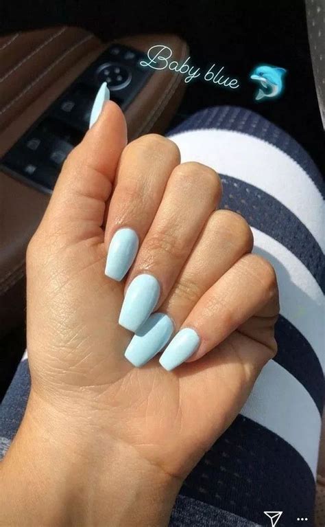 nail vsco 🌊🐬 visit me @𝑢𝑝𝑑𝑎 | Acrylic nails coffin short, Blue acrylic