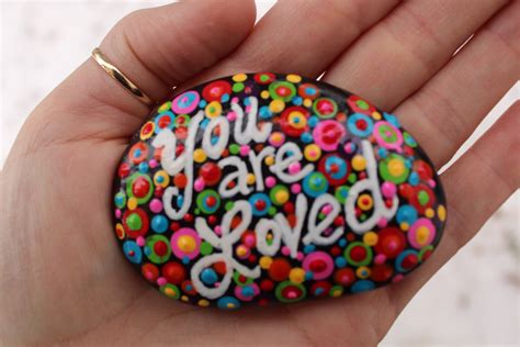 Hand Painted Inspirational Stone Painted Rock Painted Rock 32a