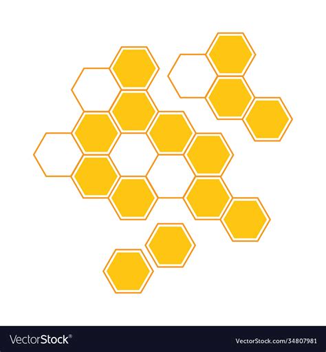 Honeycomb Background Texture Design Royalty Free Vector