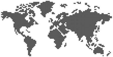 World Map Pixel Art 13743969 Png