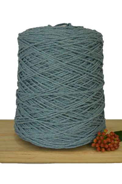 Coloured 1ply Cotton Warping Macrame Crochet String 15mm Storm