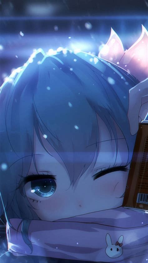640x1136 Anime Girl Blue Eyes Iphone 55c5sse Ipod Touch Hd 4k