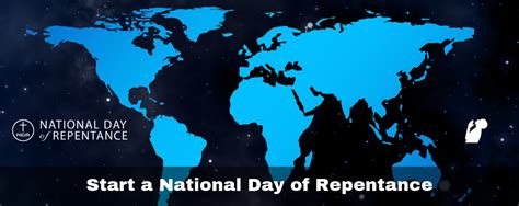 You Can Start A National Day Of Repentance Day Of Repentance