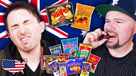 Americans Try Delicious Australian Snacks And Treats Youtube