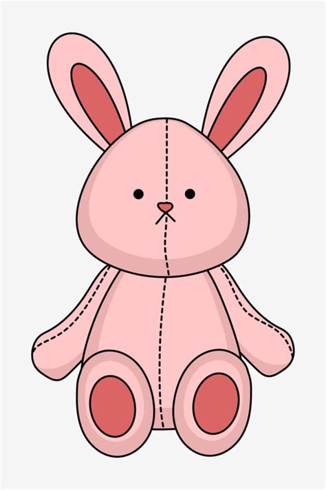 Rabbit Toy Vector Art Png Rabbit Pink Rabbit Rabbit Toy Plush Toy