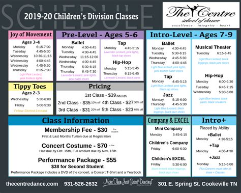 2019 2020 School Year Now Enrolling For Season 11 The Centre