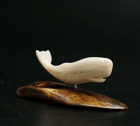 Alaskan Native Mammoth Tusk Carving Of Humpback Whale Home And Away Gallery