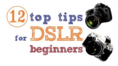The best beginner dslrs have some explanation of camera shooting modes and other features built in so that you can learn as you explore the menus and modes. 12 photography tips for DSLR beginners - YouTube