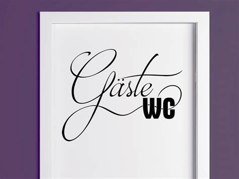 Shabby chic gäste wc schild türschild dekoschild holz landhaus vintage. Wandtattoo Gäste WC Türschild Schriftzug | WANDTATTOO.DE