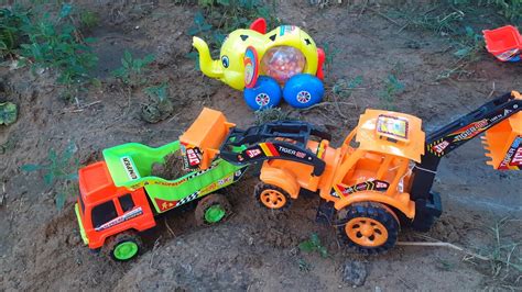 Gadi Wala Cartoon Toy Helicopter Jcb Ka Video Car Truck Tractor