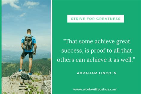 42 Inspiring Quotes On Striving For Greatness In Life Work With Joshua