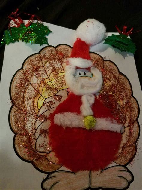 Turkey Disguise Santa Novelty Christmas Christmas Ornaments Holiday