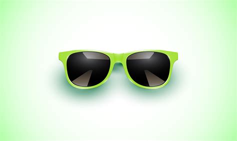 Realistic Vector Sunglasses On A Colorful Background Vector Illustration Vector Art At