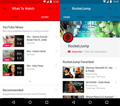 Google S Youtube App For Android Updated With Material Design Adds Search Filters Techcrunch