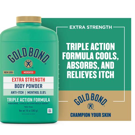 Gold Bond Medicated Talc Free Extra Strength Body Powder 10 Oz