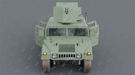 3d Humvee M998 M1025 Weapons Carrier Slant Back 3d打印模型下载 3d工场 3dworkscn