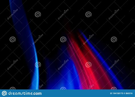 Abstract Colorful Lines On Black Background Stock Illustration