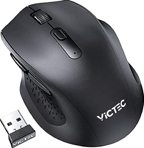 Victec Wireless Mouse 5 Adjustable Dpi And Usb Receiver Comfortable