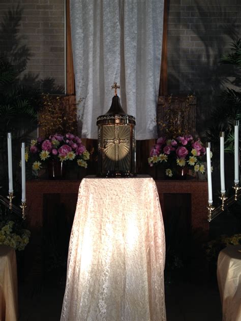 Holy Thursday 2015 Altar Of Repose St Philomena Church Peoria Il