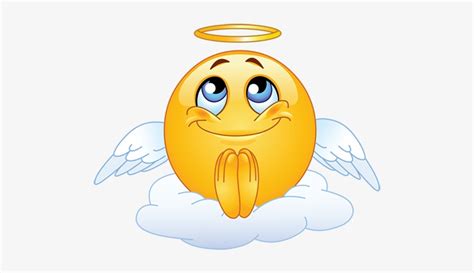Praying Emoji Copy And Paste Angel Emoji Transparent Png 500x500