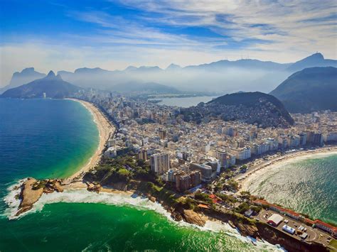 Rio De Janeiro Copacabana Beach And Ipanema Beach Aerial View Ultra Hd