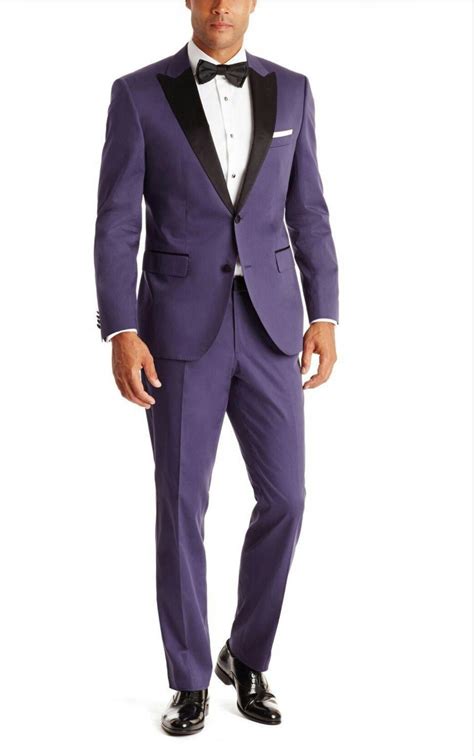 Shop head turning purple suits for men and more at contempo suits. Love this purple tux for my wedding day! It's perfect! | Purple tuxedo, Wedding suits men ...