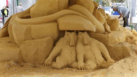 Gallery Mythical Sand Creatures At Cronulla Transformed The Cbd St
