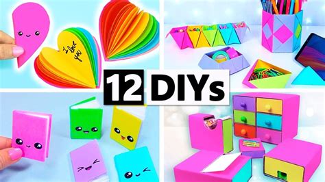 Diy School Supplies 12 Diy You Can Make In 5 Minutes Youtube