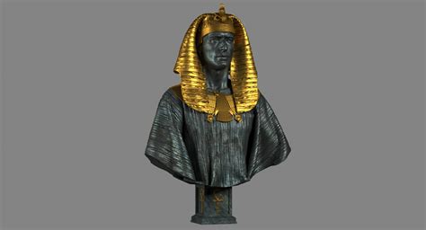 3d model pharaoh sculpture turbosquid 1284625