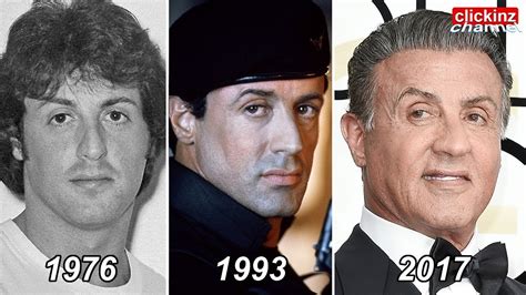 Sylvester Stallone Then And Now