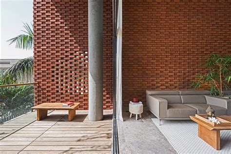 Brick Facade House Design Work Group Surat 1 The Architects Diary