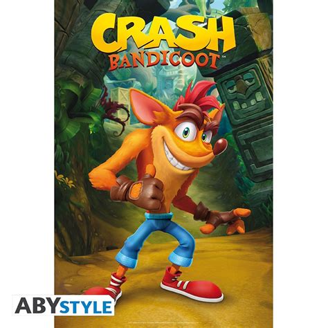Poster Crash Bandicoot Crash Bd Fan Comics Votre Boutique Manga à