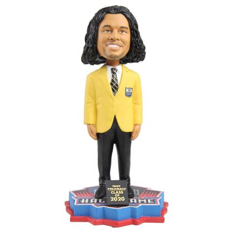 Pittsburgh Steelers 43 Troy Polamalu Hall Of Fame Bobble Head